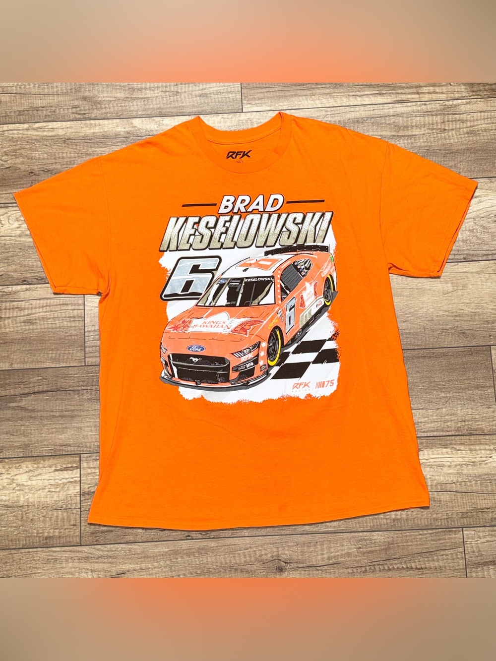 Brad Keselowski Nascar Roush Fenway Keselowski Racing Graphic T Shirt Mens XL